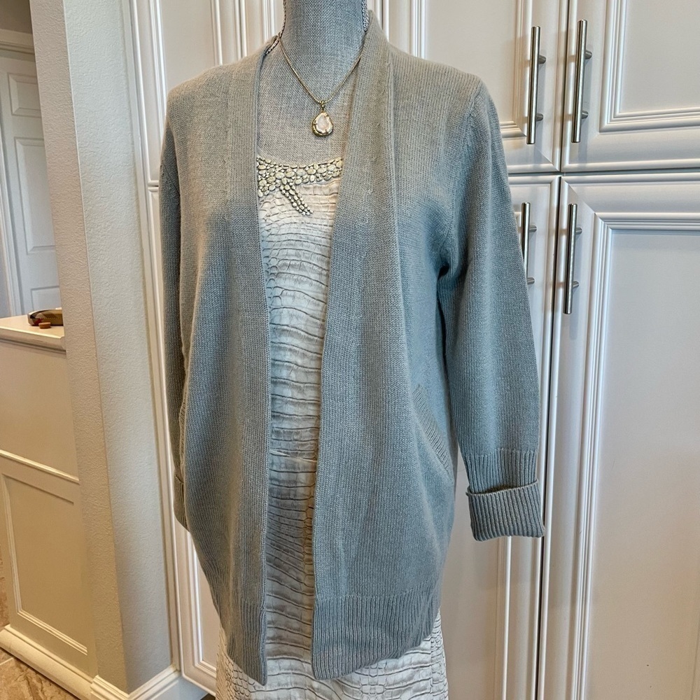 Like new- - Grey/Vin cashmere cardigan